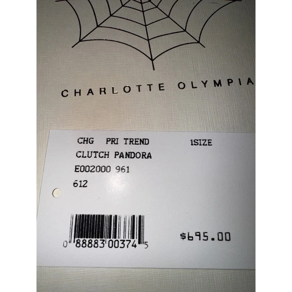 Charlotte Olympia Leopard Print Clear Pandora Clutch Bag Spider Clasp‎ - Picture 4 of 4